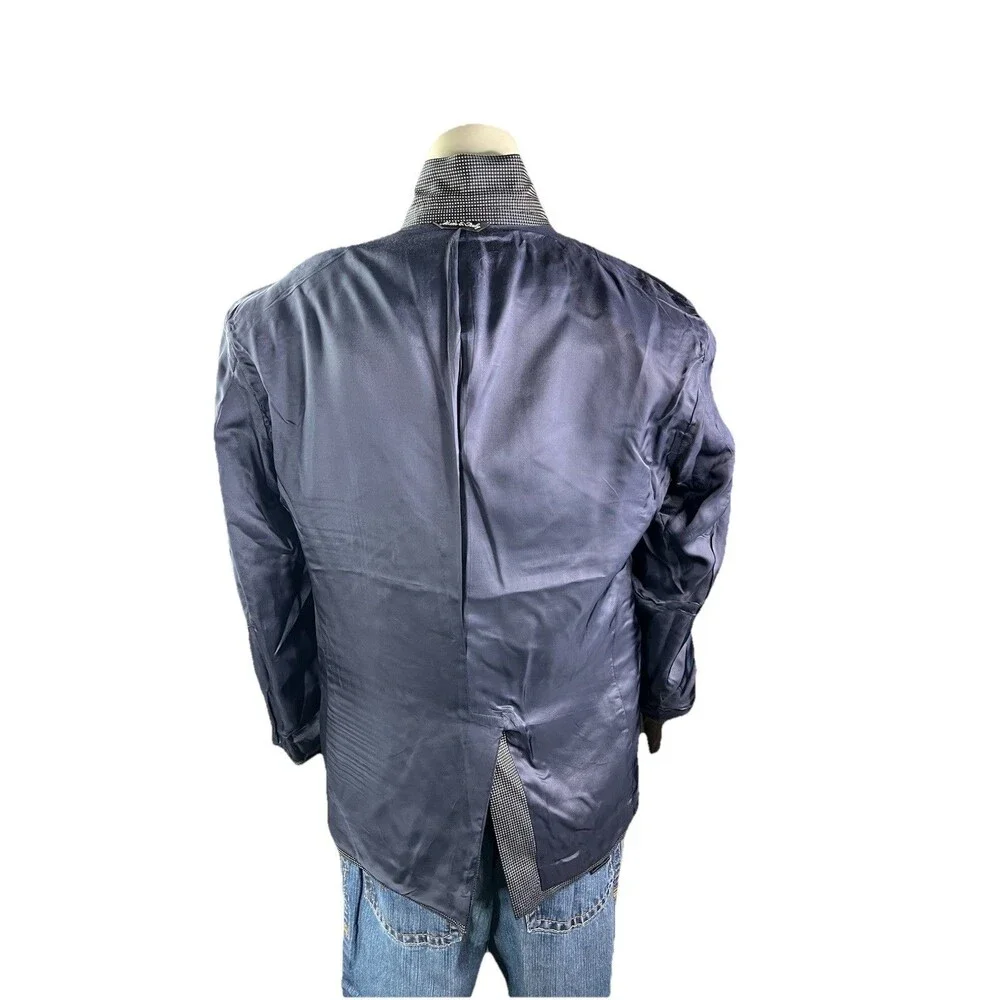E. Thomas Adolfo Silk Wool Super Merinos 110 Sport Jacket Blazer Men 38S Italy